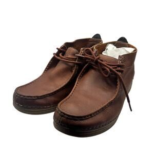 Tony Lama RR3001 Leather Moc Toe Chukka Boots Men’s 9.5D Brown western casual